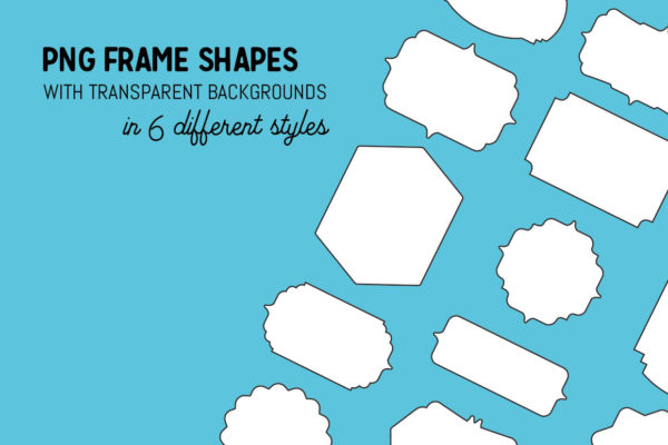40 Frame Shapes in 6 styles